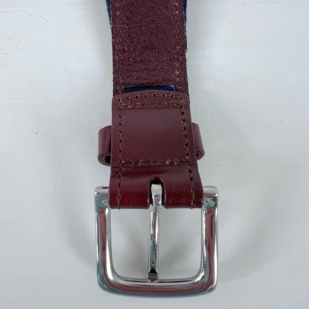 Vineyard Vines Belt pink and navy blue belt - Picture 7 of 13